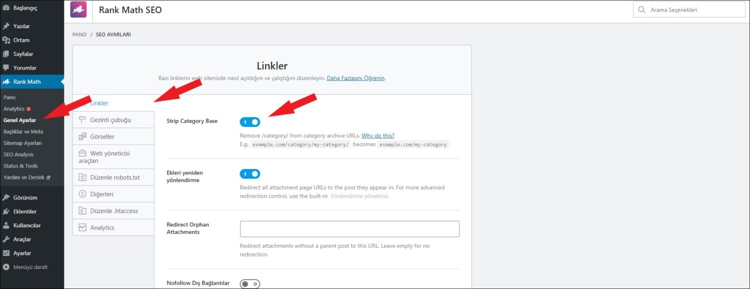 Rank Math WordPress Seo Eklentisi